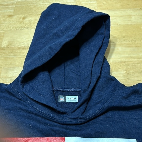 New England patriots nfl football hoodie men’s large navy blue Tom Brady - Picture 4 of 6